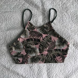 Lands’ End Leafy Reversible Bikini Top